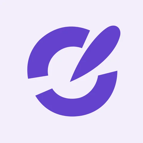 The $BEAT token: the violet split target mark on a pale lavender field.